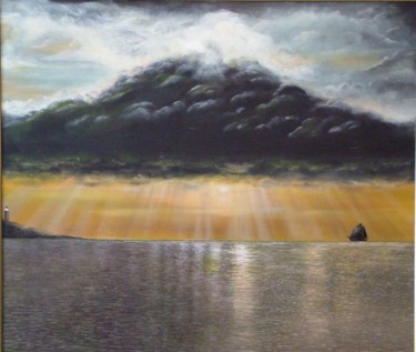Painting titled "SUNSET" by Mark, Original Artwork