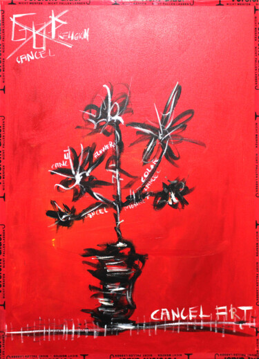 Картина под названием "Cancel Culture" - 0xec6d0, Подлинное произведение искусства, Пастель Установлен на Деревянная рама дл…