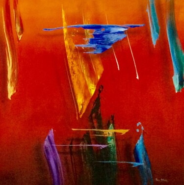 Malerei mit dem Titel "'Of Passion and Mer…" von Ben J Stack, Original-Kunstwerk, Öl