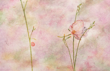 早樱 Peinture intitulée "早樱" par 乔木, Œuvre d'art originale, Cire