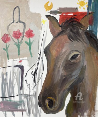 绘画 标题为“horse” 由Sia Li, 原创艺术品, 油