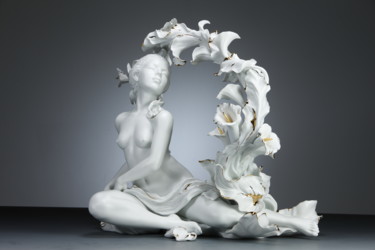 Sculpture titled "True Romance" by H Shen, Original Artwork, Ceramics