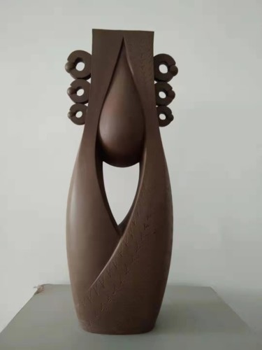Sculpture titled "陶艺陈设（源）" by Shi Yu, Original Artwork, Ceramics