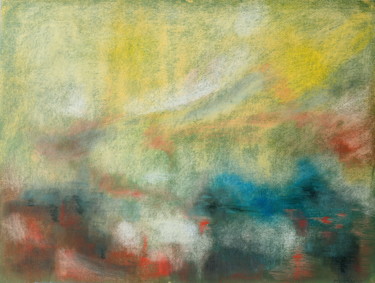 Painting titled "Yellow mist" by Maria Svetlakova, Original Artwork, Pastel