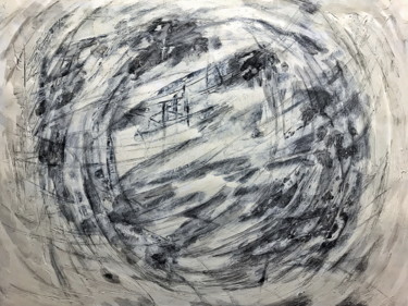 Картина под названием "The moon from anoth…" - Maria Svetlakova, Подлинное произведение искусства, Акрил