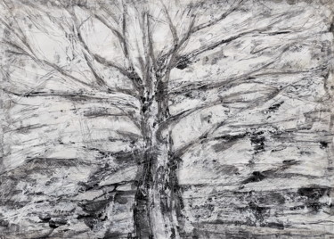 Ζωγραφική με τίτλο "Tree's ghost" από Maria Svetlakova, Αυθεντικά έργα τέχνης, Ακρυλικό