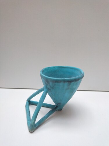 Sculptuur getiteld "Petite tasse2" door Melo Lu, Origineel Kunstwerk, Keramiek