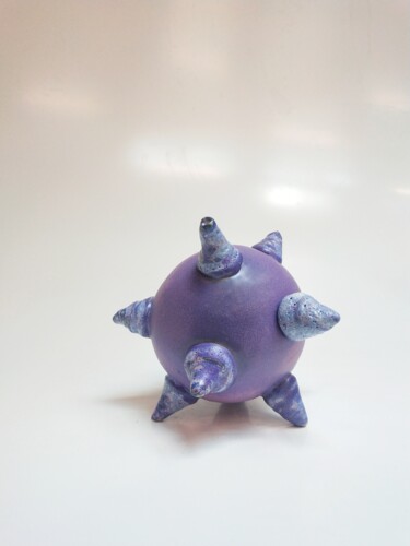 Sculpture intitulée "Un teapot Bizzare" par Melo Lu, Œuvre d'art originale, Argile