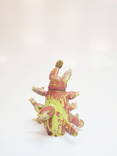 Sculpture intitulée "The Teapot Bizzare C" par Melo Lu, Œuvre d'art originale, Céramique