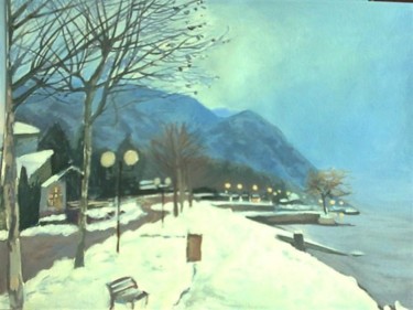 绘画 标题为“la neige de Chambery” 由Li Jia, 原创艺术品