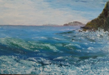 Pintura intitulada "Море" por Irina Dontsova, Obras de arte originais, Óleo