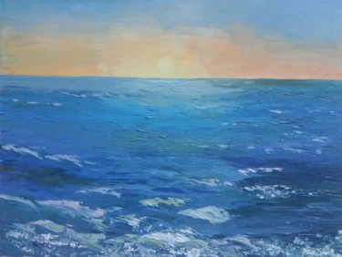 Painting titled "Море" by Irina Dontsova, Original Artwork, Oil