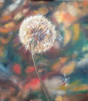 Картина под названием "дыхание осени..." - Lana Hubanova, Подлинное произведение искусства, Масло