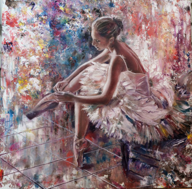 Картина под названием ""Утро балерины"" - Татьяна Чупис, Подлинное произведение искусства, Масло