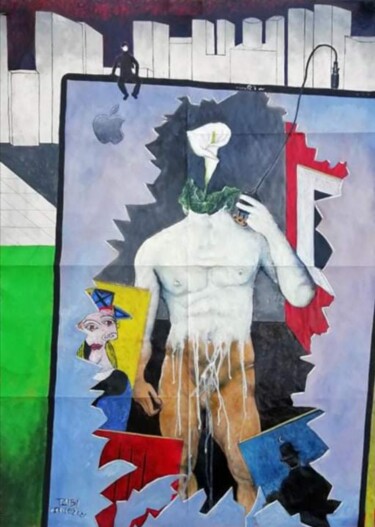 Malerei mit dem Titel "Artecnhnology" von Giuseppe Taibi, Original-Kunstwerk, Acryl Auf Plexiglas montiert