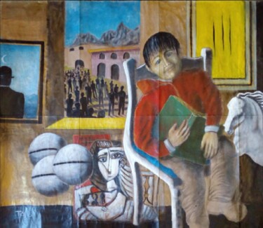 Pittura intitolato "Introspezione" da Giuseppe Taibi, Opera d'arte originale, Acrilico Montato su Plexiglass