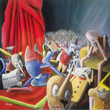 Pittura intitolato "Il crollo" da Giuseppe Taibi, Opera d'arte originale, Acrilico