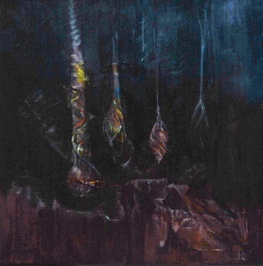 Peinture intitulée ""Возможности синего"" par Liudmila Rybakova, Œuvre d'art originale, Acrylique