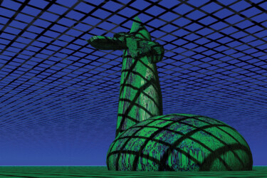Цифровое искусство под названием "À ciel ouvert" - 1personia, Подлинное произведение искусства, 3D моделирование