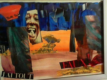 Pintura intitulada "afrique 4" por Françoise Gil, Obras de arte originais, Acrílico