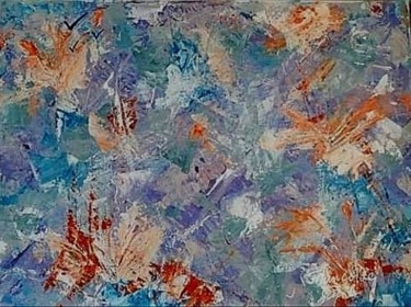 Painting titled "Tendresse" by Françoise Gil, Original Artwork, Acrylic