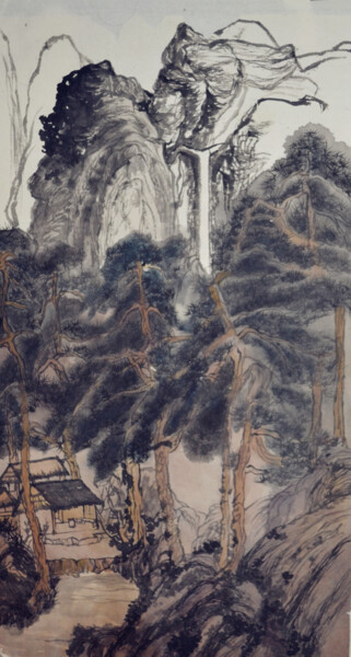 Картина под названием "SANS TITRE 044" - Yixiao Li, Подлинное произведение искусства, Чернила