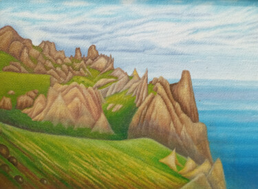 Картина под названием "Горы" - Tatyana Kiyashko, Подлинное произведение искусства, Масло