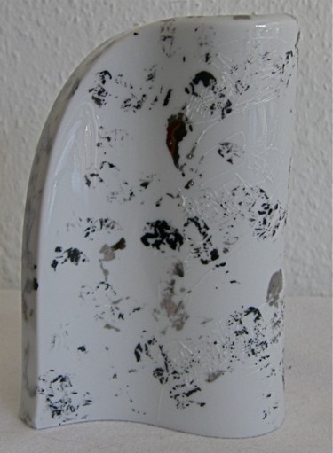 Painting titled "Vase plat" by Madeleine Golay, Original Artwork