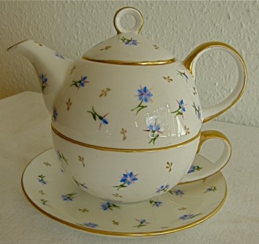 Artisanat intitulée "tea for One Vieux N…" par Madeleine Golay, Œuvre d'art originale