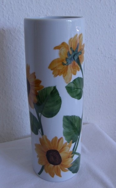 Peinture intitulée "Vase tournesol" par Madeleine Golay, Œuvre d'art originale