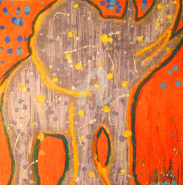 Malerei mit dem Titel "elephant.jpg" von Evgenii, Original-Kunstwerk, Pastell