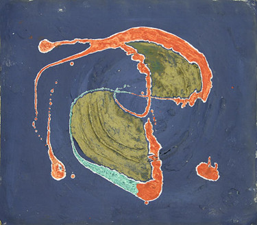 Malerei mit dem Titel "Earth" von Norbert Fleischer, Original-Kunstwerk