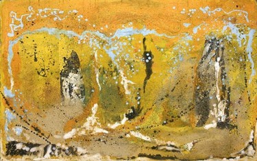 Malerei mit dem Titel "Curcuma" von Norbert Fleischer, Original-Kunstwerk