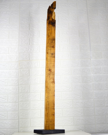Sculpture titled "Wood Wing" by Vasil Krastanov, Original Artwork, Wood
