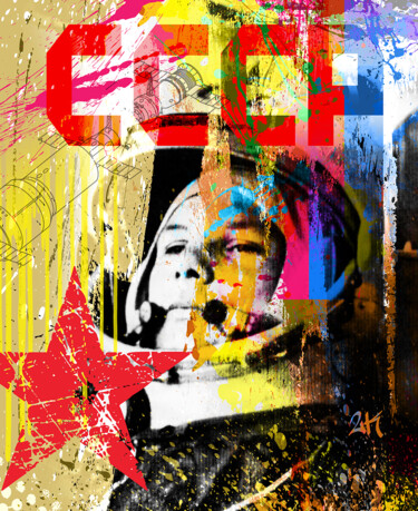 Youri Peinture intitulée "Youri" par 2kyff, Œuvre d'art originale, Peinture numérique Monté sur Châssis