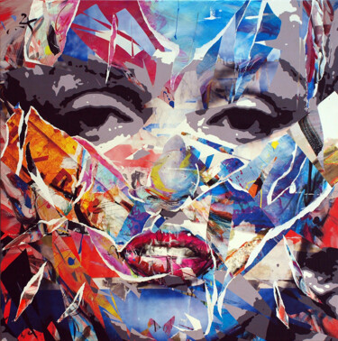 BrooKlyn Peinture intitulée "BrooKlyn" par 2kyff, Œuvre d'art originale, Collages Monté sur Châssis