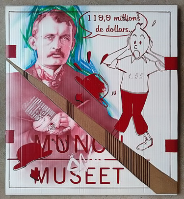 Pittura intitolato "Munch: Le cri...Tin…" da 2mé / Blondeau, Opera d'arte originale, Aerografo