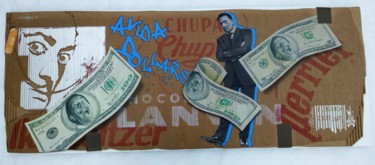 Skulptur mit dem Titel "Dali...Avida Dollars" von 2mé / Blondeau, Original-Kunstwerk, Airbrush