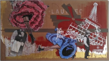 Scultura intitolato "Lautrec, Paris..." da 2mé / Blondeau, Opera d'arte originale, Legno