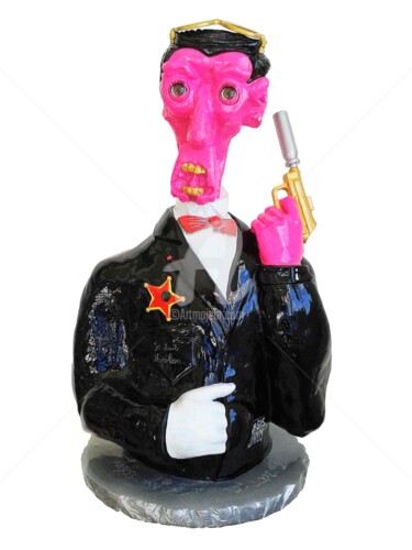 Scultura intitolato "Je ne suis pas Napo…" da Denis Michel (2nyss), Opera d'arte originale, Resina