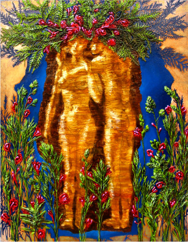 Ζωγραφική με τίτλο "(ПАРА) Гуменчук Але…" από Юрий Тюх, Αυθεντικά έργα τέχνης, Λάδι