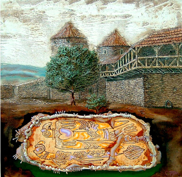 Peinture intitulée "(сокровища Каменца-…" par Iurii Tiukh, Œuvre d'art originale, Huile