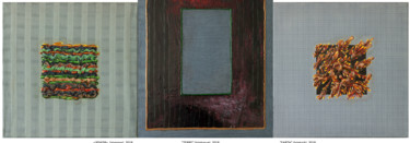 Картина под названием "(ЗЕМЛЯ) триптих Гум…" - Юрий Тюх, Подлинное произведение искусства, Масло