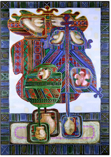 Pintura intitulada "(три дерева жизни н…" por Iurii Tiukh, Obras de arte originais, Óleo