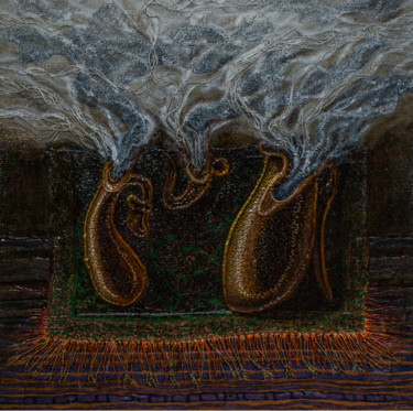 绘画 标题为“(сладкий дым кальян…” 由Юрий Тюх, 原创艺术品, 油