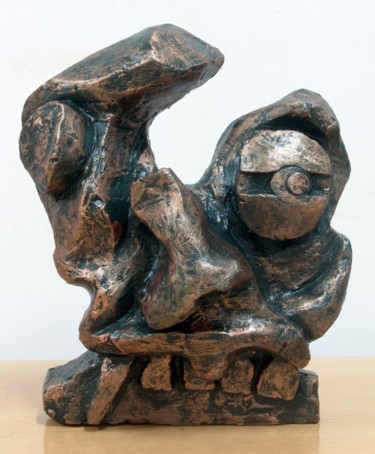 雕塑 标题为“时间的脸” 由林 楚, 原创艺术品, 铸件