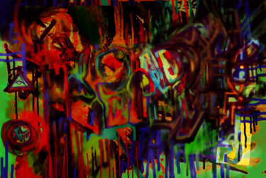 Digitale Kunst getiteld "" Death Noce "" door Mr Foe'Z, Origineel Kunstwerk, Digitaal Schilderwerk