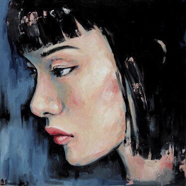 Painting titled "Yearning" by Marina Ogai, Original Artwork, Oil