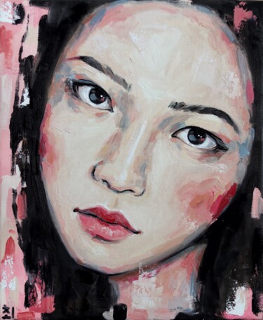 Картина под названием "Strawberry mood" - Marina Ogai, Подлинное произведение искусства, Масло