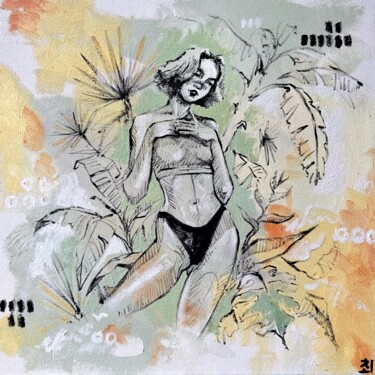 Peinture intitulée "SUMMER BALINESE MOOD" par Marina Ogai, Œuvre d'art originale, Huile